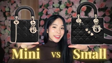 difference between lady dior and my lady dior|Lady Dior mini vs small.